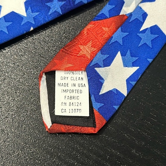 Harley-Davidson Flag and Eagle Patriotic Silk Neck Tie - Picture 4 of 9